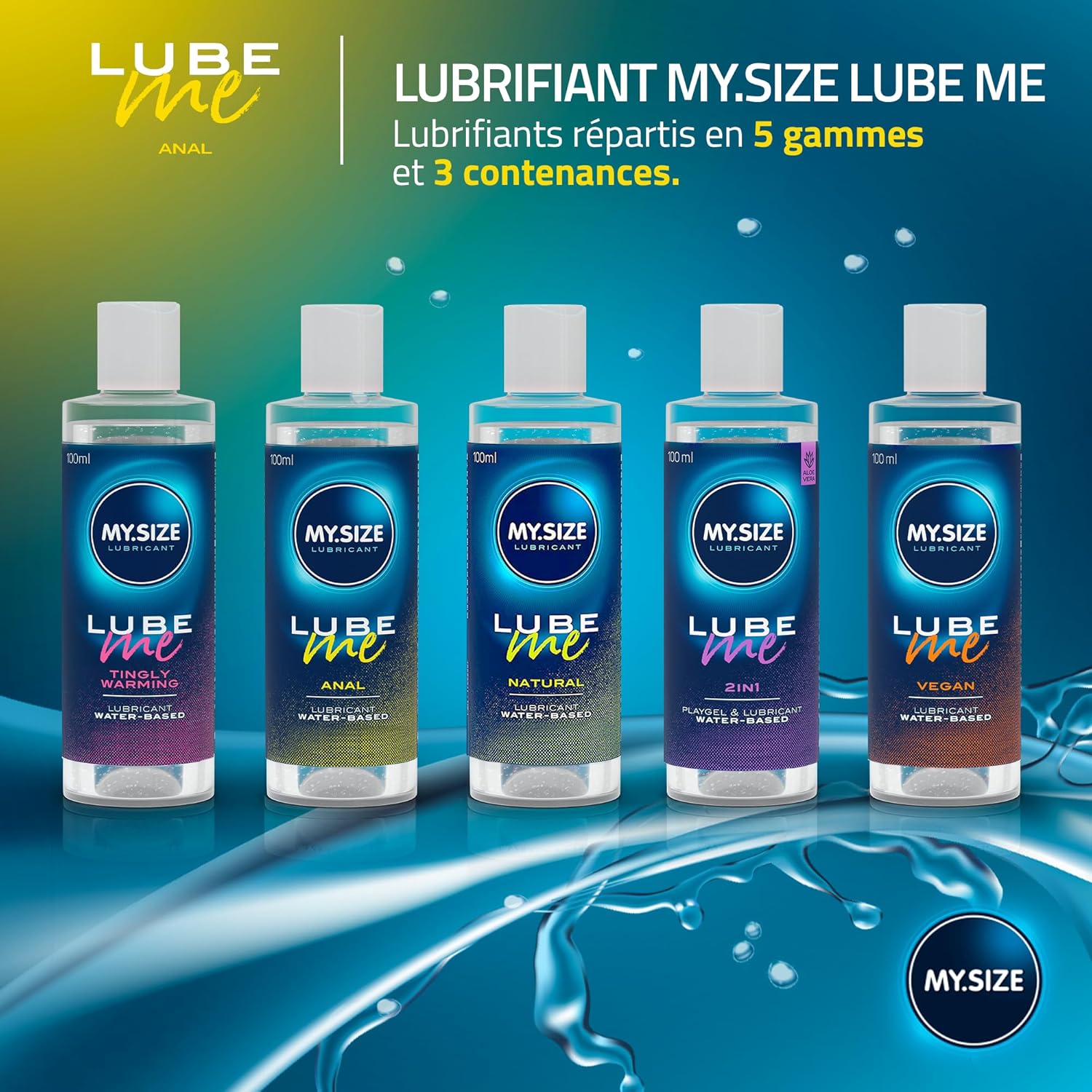 Thumbnail 3 de MY.SIZE Lube Me Premium — lubrifiant anal à base d’eau 100 ml
