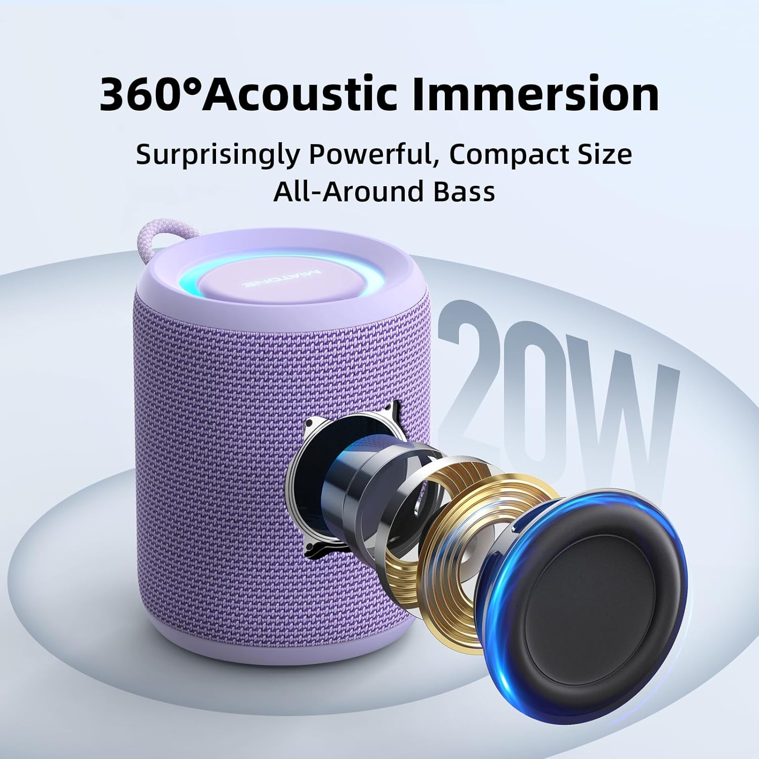 Detalle 2 de MIATONE Rush Pro Bluetooth speaker 20W
