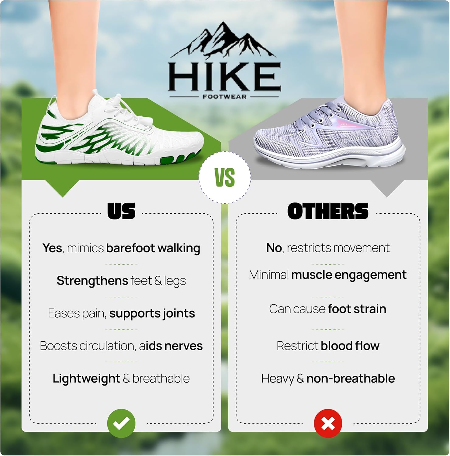 Thumbnail 6 de Hike Footwear HF Signature Barefoot Shoes for Women & Men (Wide Toe, Non-Slip) — Lightweight Daily Walking Sneakers