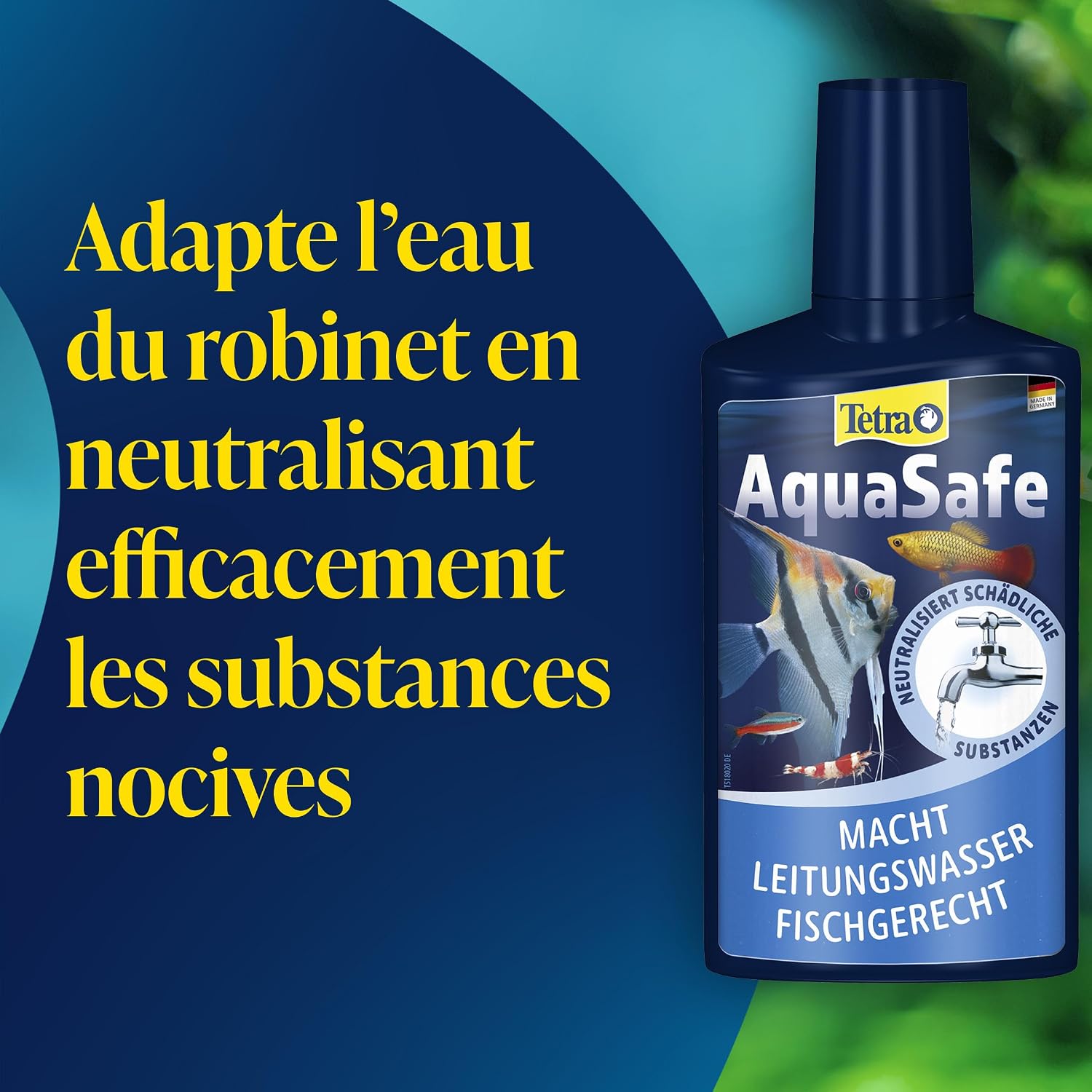 Detalle de Tetra AquaSafe – Conditionneur d'Eau Naturel pour Poissons Tropicaux, 500 ml