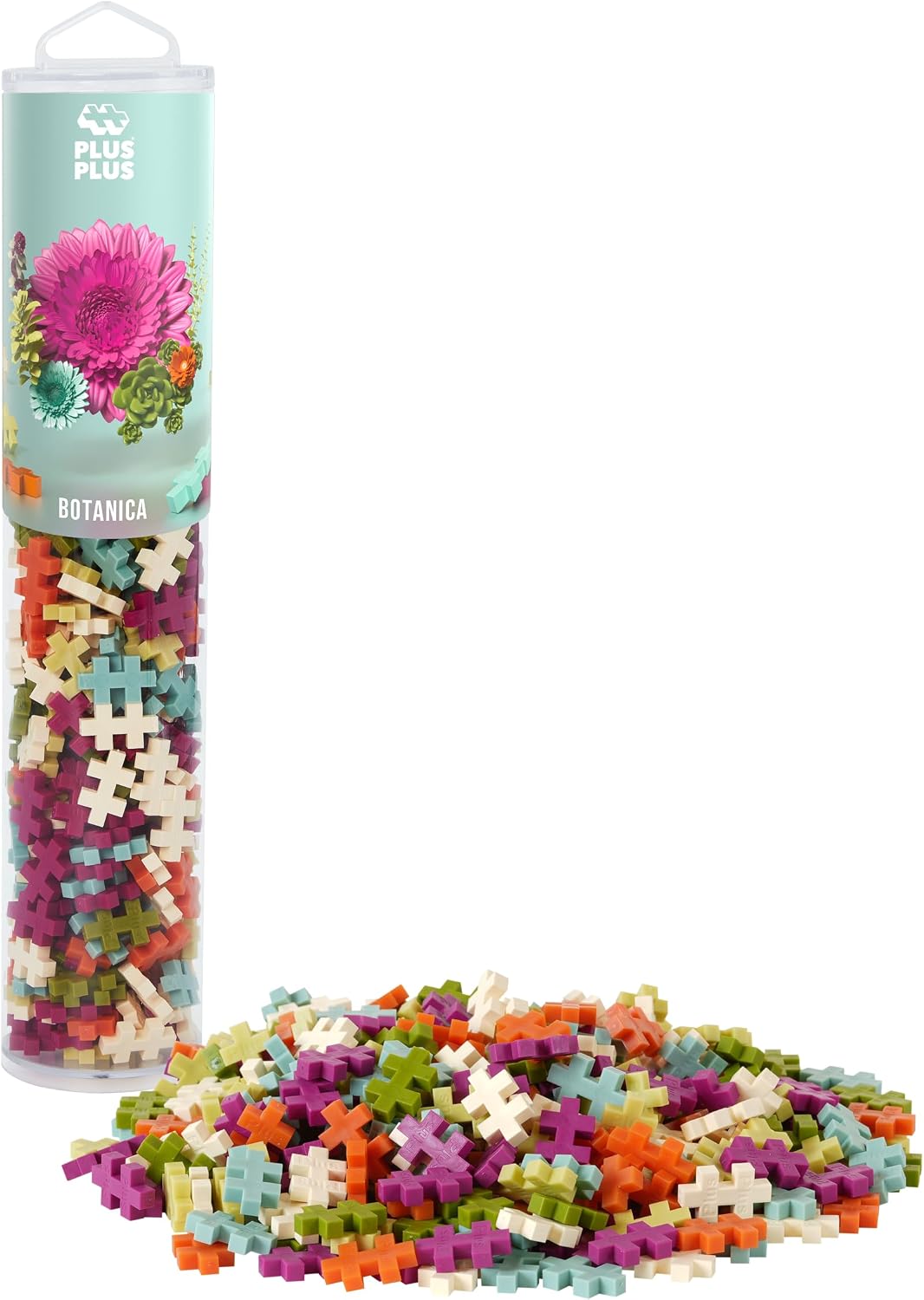 Detalle de Plus Plus Building Blocks 240 pc floral