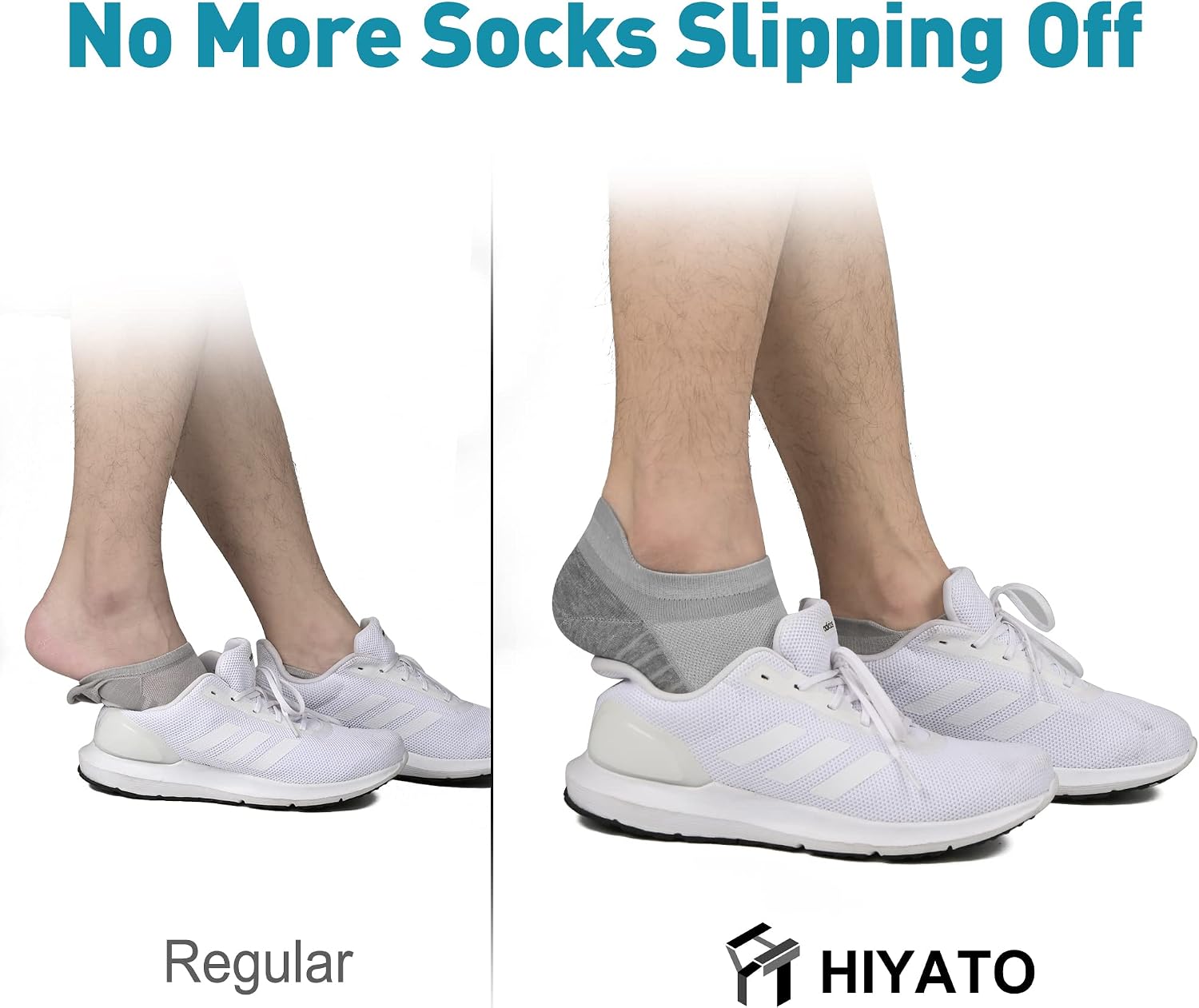 Detalle de HIYATO 10 Paar Sneaker Socken – atmungsaktive Sportsocken aus Baumwolle (Herren & Damen)