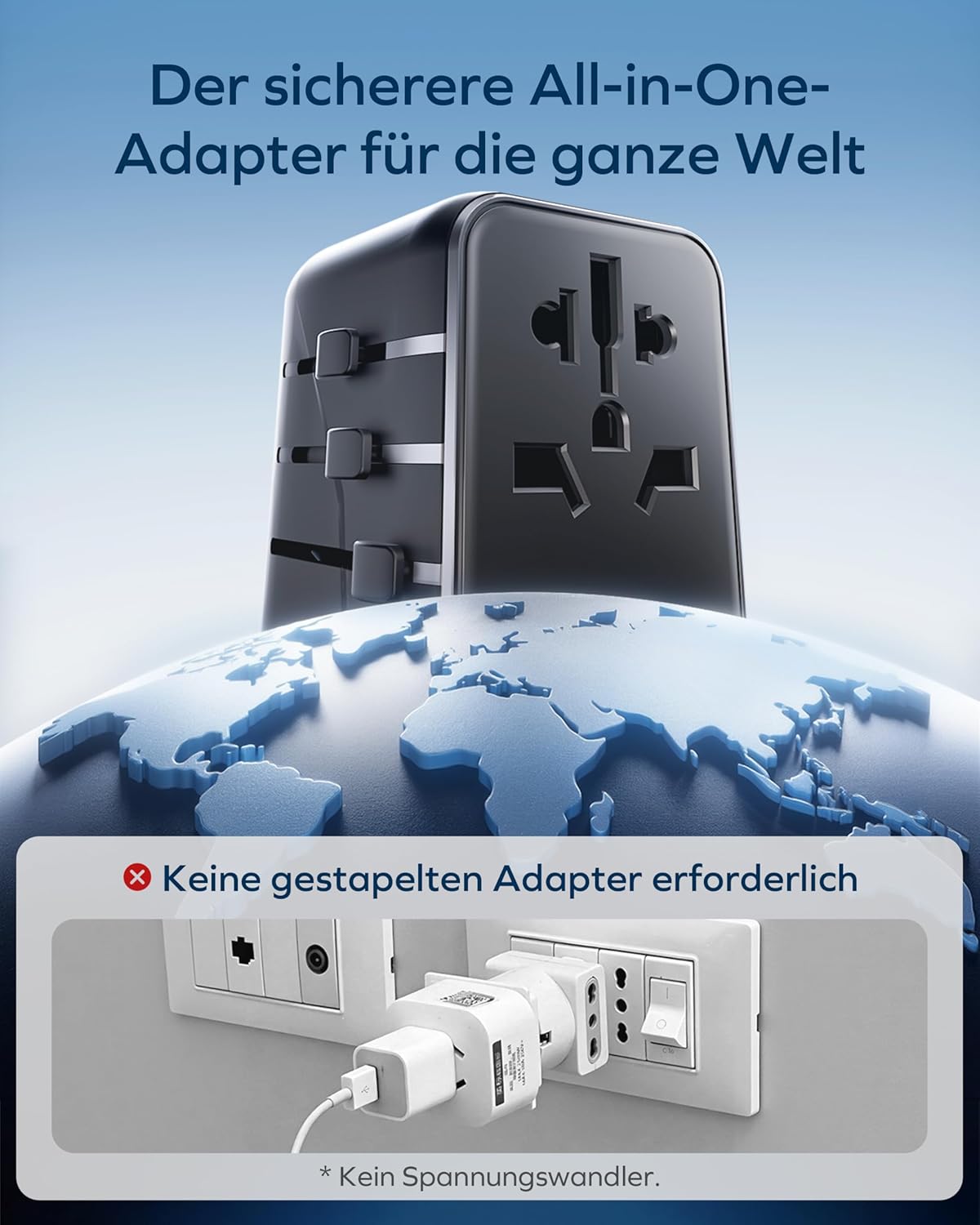 Thumbnail 6 de MOMAX Global 70W Reiseadapter