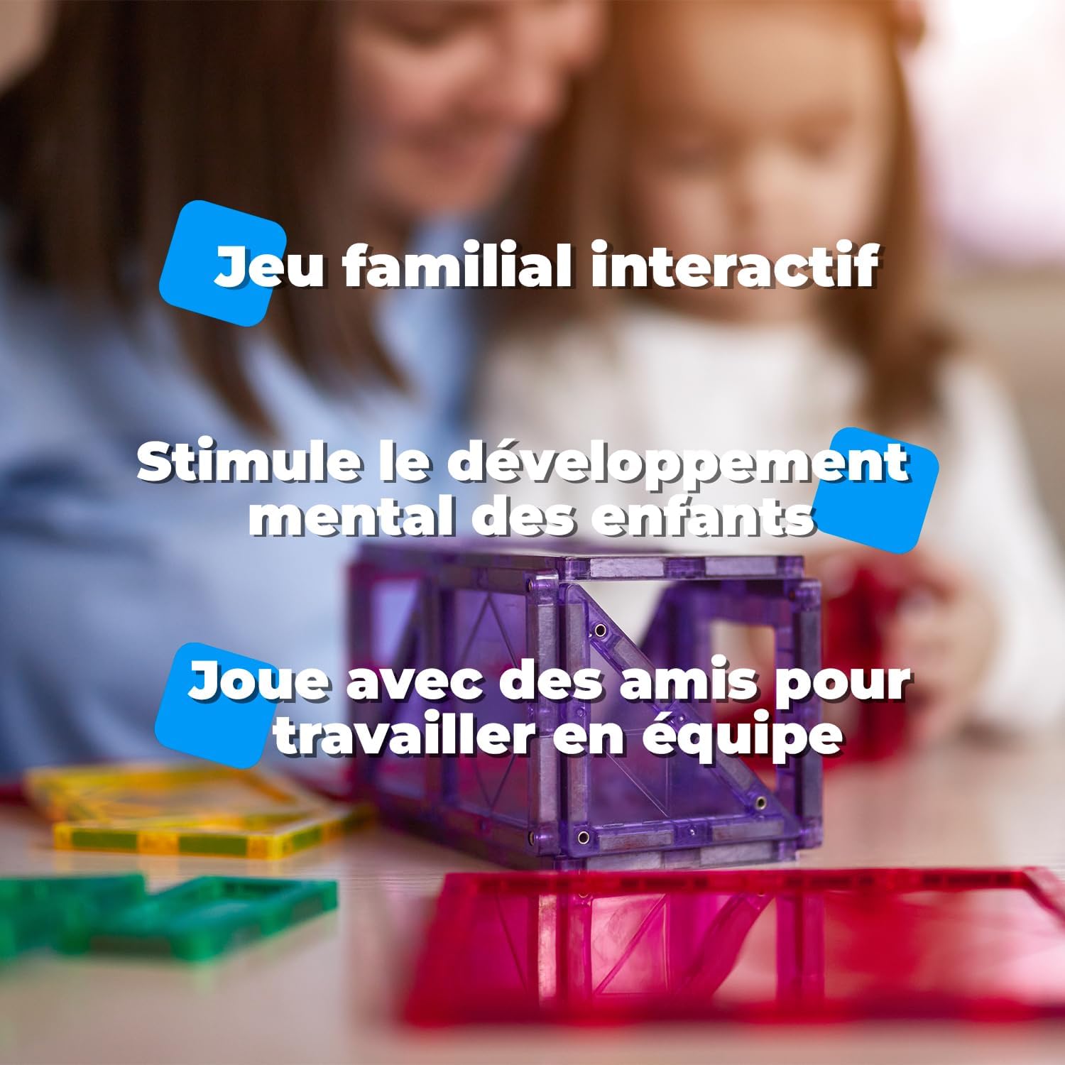 Thumbnail 6 de NK Set di Costruzione Magnetici per Bambini (48 pezzi) con tessere magnetiche 3D