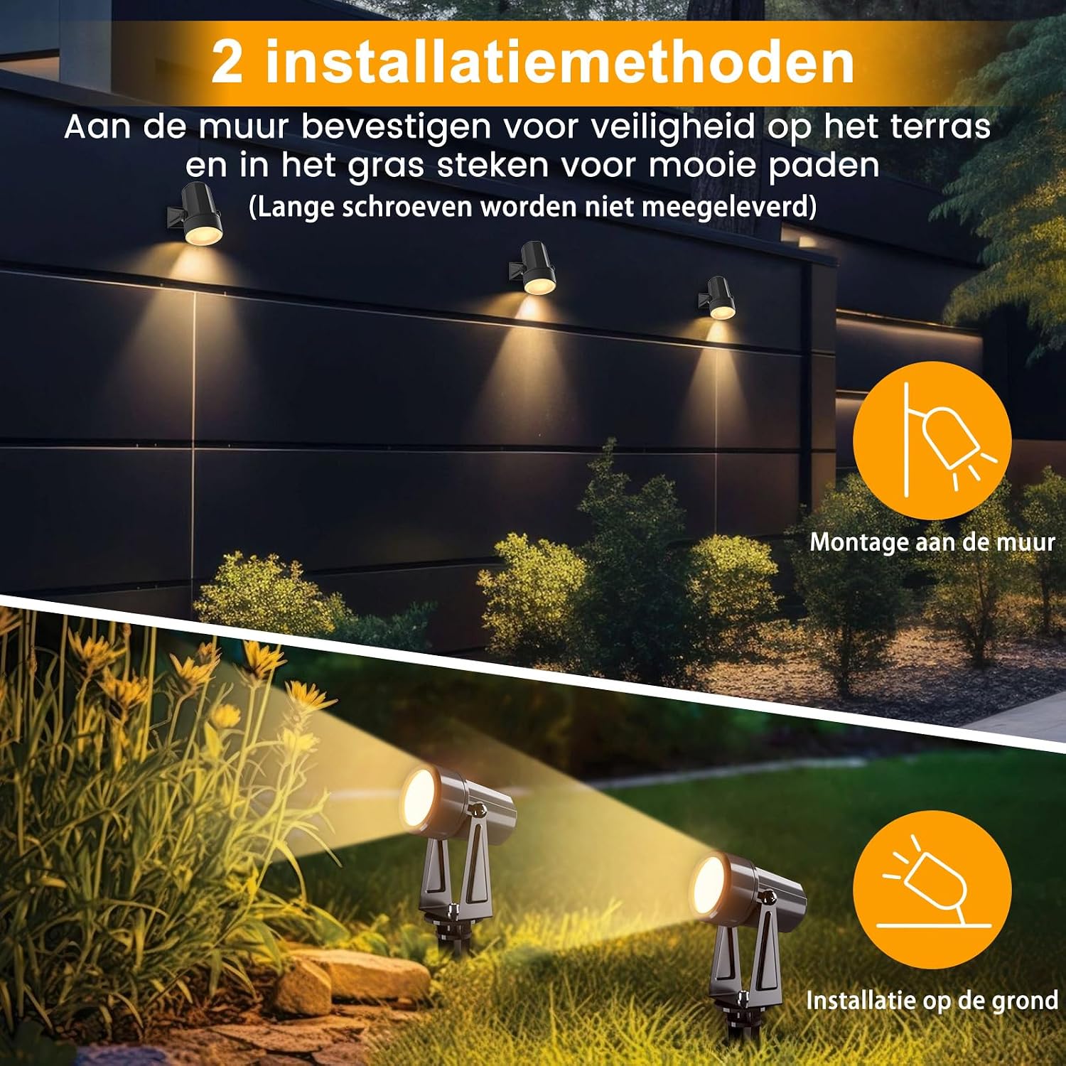 Detalle de LONIUTO IL-SD-2215M4T tuinspots, 4 x 3 W, 3000 K, IP65