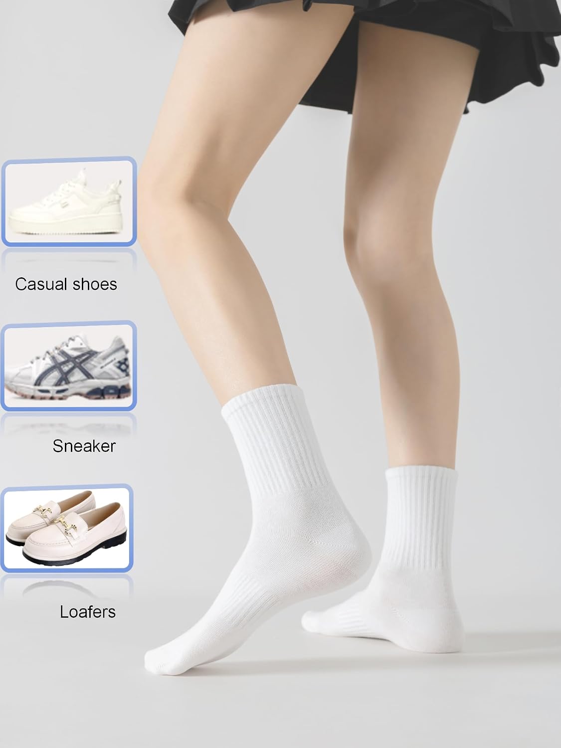 Thumbnail 4 de YUWELL Striped Crew Socks 4 Pairs