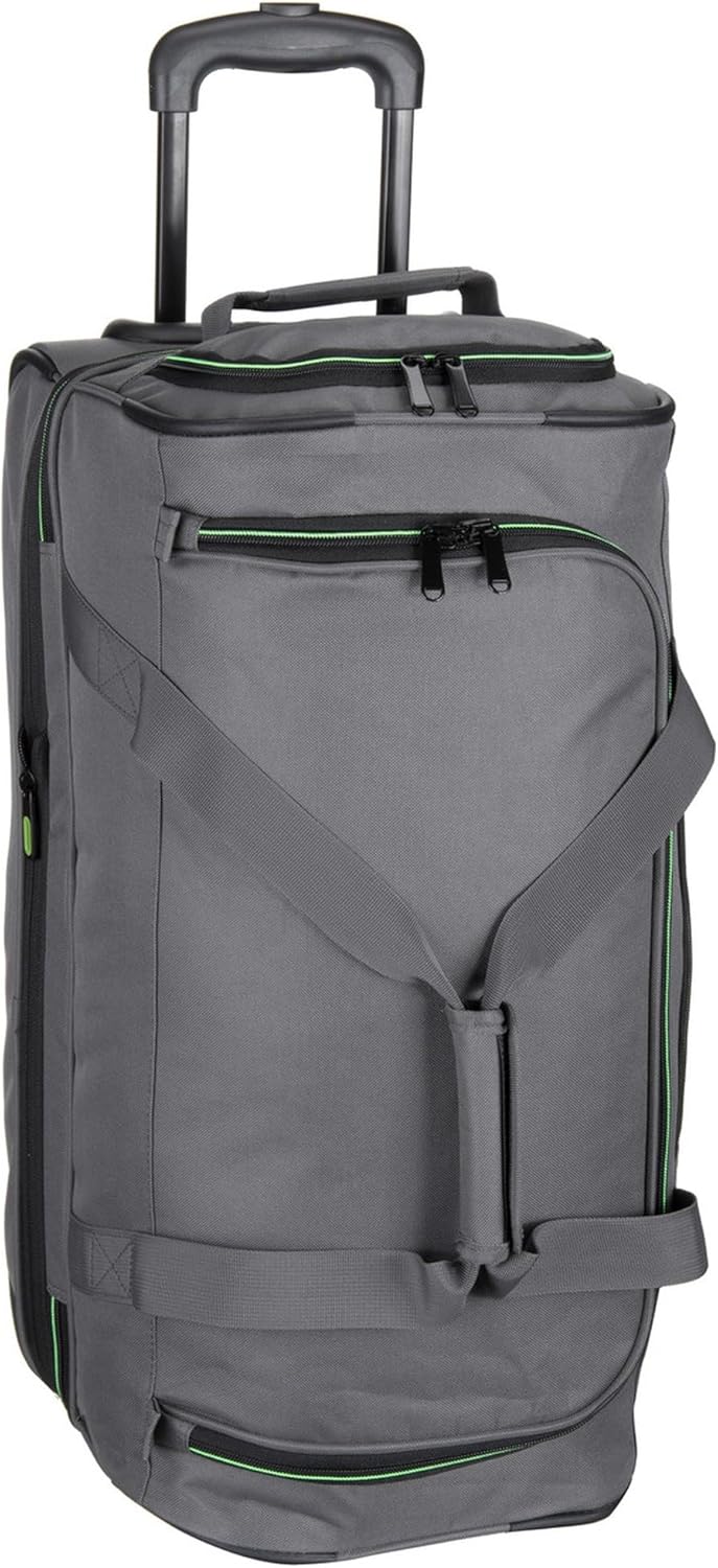 Detalle de Travelite Basics Trolley Reisetasche mit Rollen mittelgroß – erweiterbar, 55 cm, 51–64 L