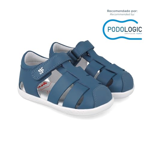 Detalle 2 de Garvalín Sandalia Barefoot Soft para Chico 252326 – Talla 24, color Petrol_A556