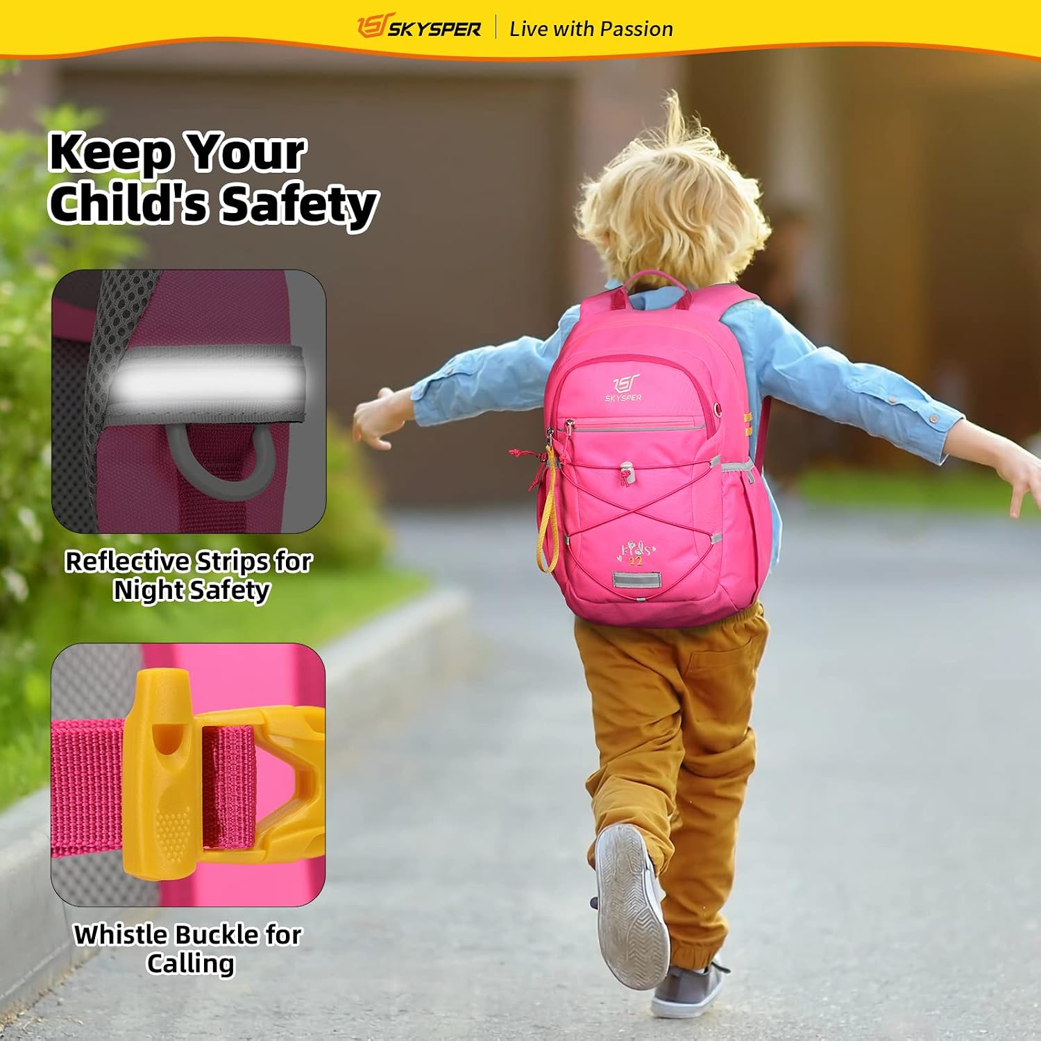 Detalle 2 de SKYSPER Kinderrucksack Wandern 600D