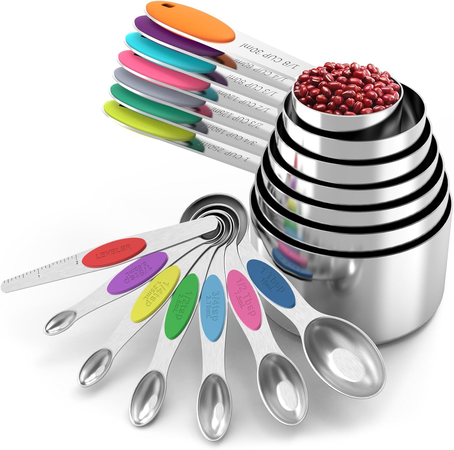 Thumbnail 6 de TILUCK Measuring Cups and Spoons Set 12 🥄
