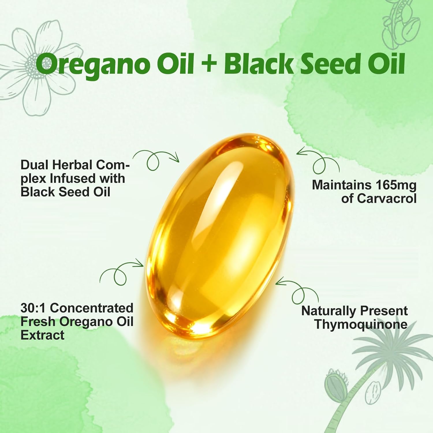 Detalle 2 de BEWORD Oregano Supplement, 280 Softgels