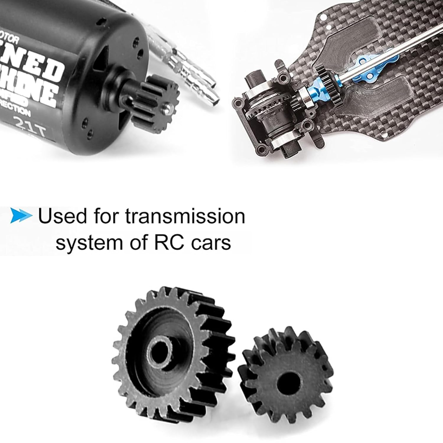 Thumbnail 3 de RcThjia 32P Hardened Metal Pinion Gear Set (20T–24T, 1/8in bore 3.175mm)