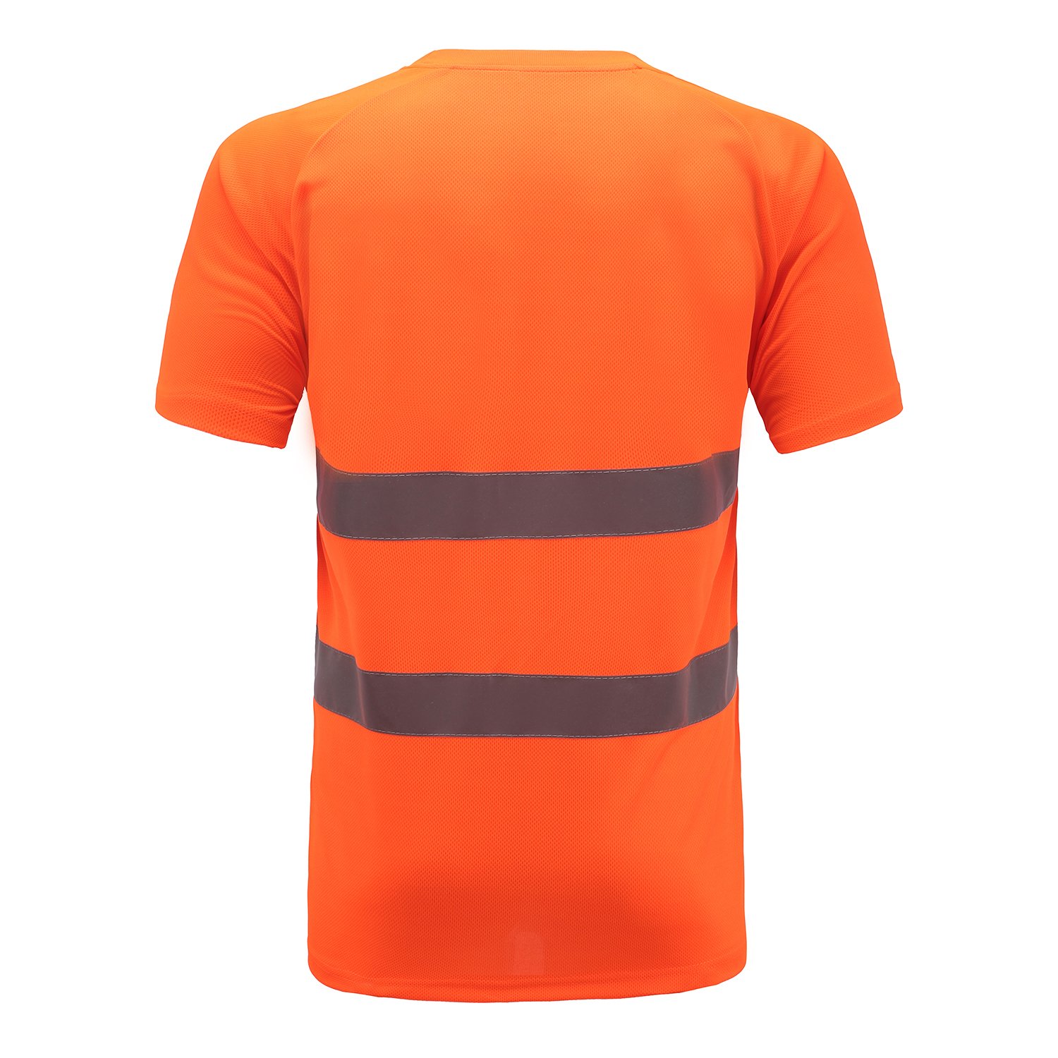 Thumbnail 1 de Hi Vis Yellow T Shirt High Viz Tee with 2 Reflective Bands — Round Neck, Breathable Security Workwear (XXL, Orange)