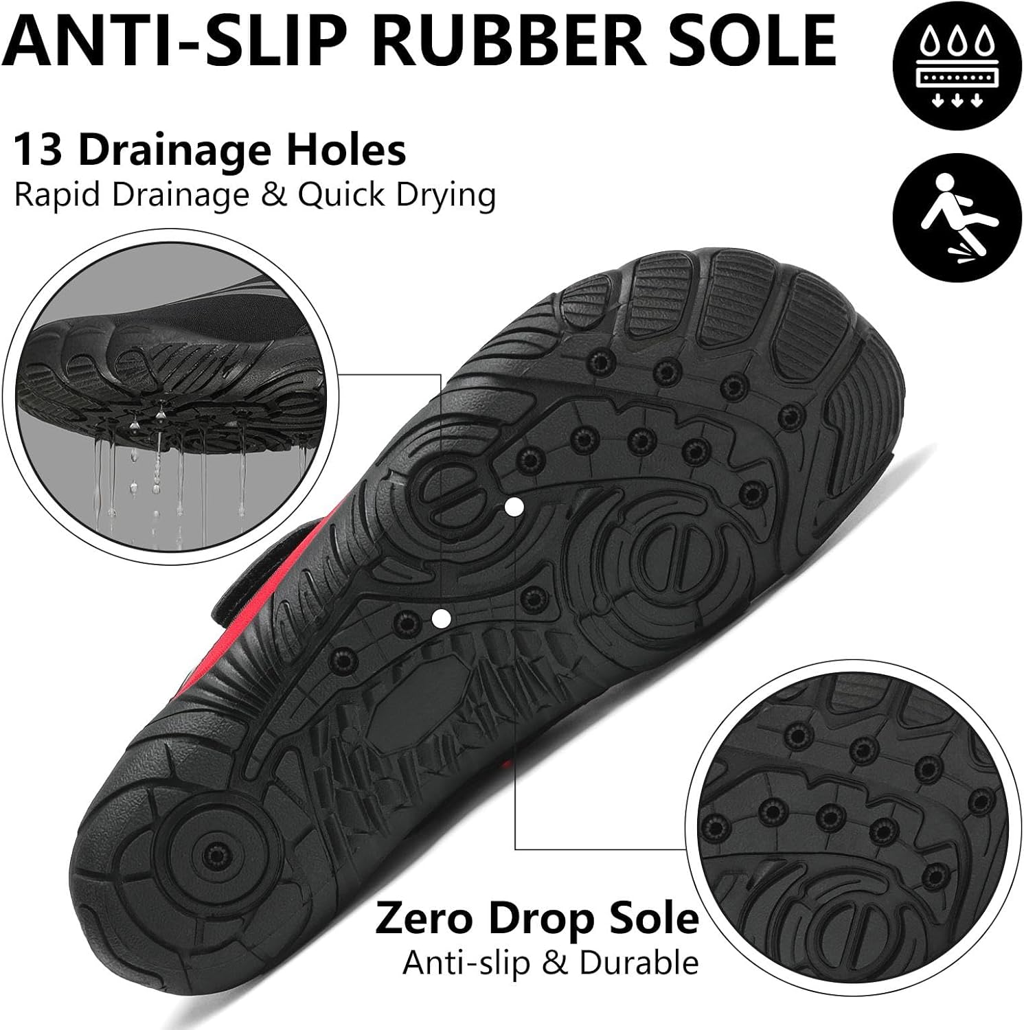 Thumbnail 3 de Mishansha Water Swim Shoes with Wide Toe Box (Women’s US 5.5–13.5 / Men’s US 3–11.5)