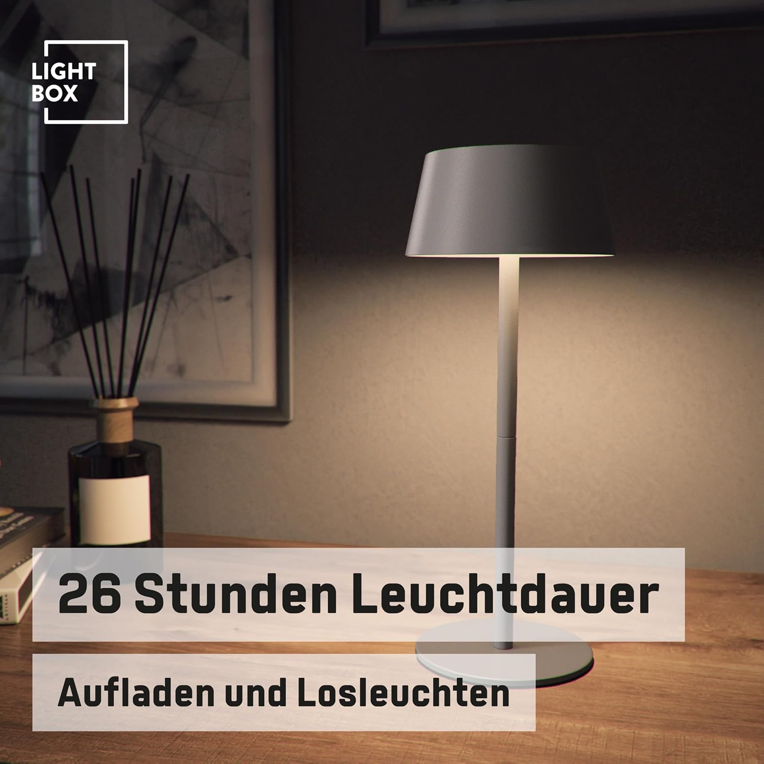 Thumbnail 6 de Lightbox LED Außen-Tischlampe Solar Akku 3 Stufen Touch