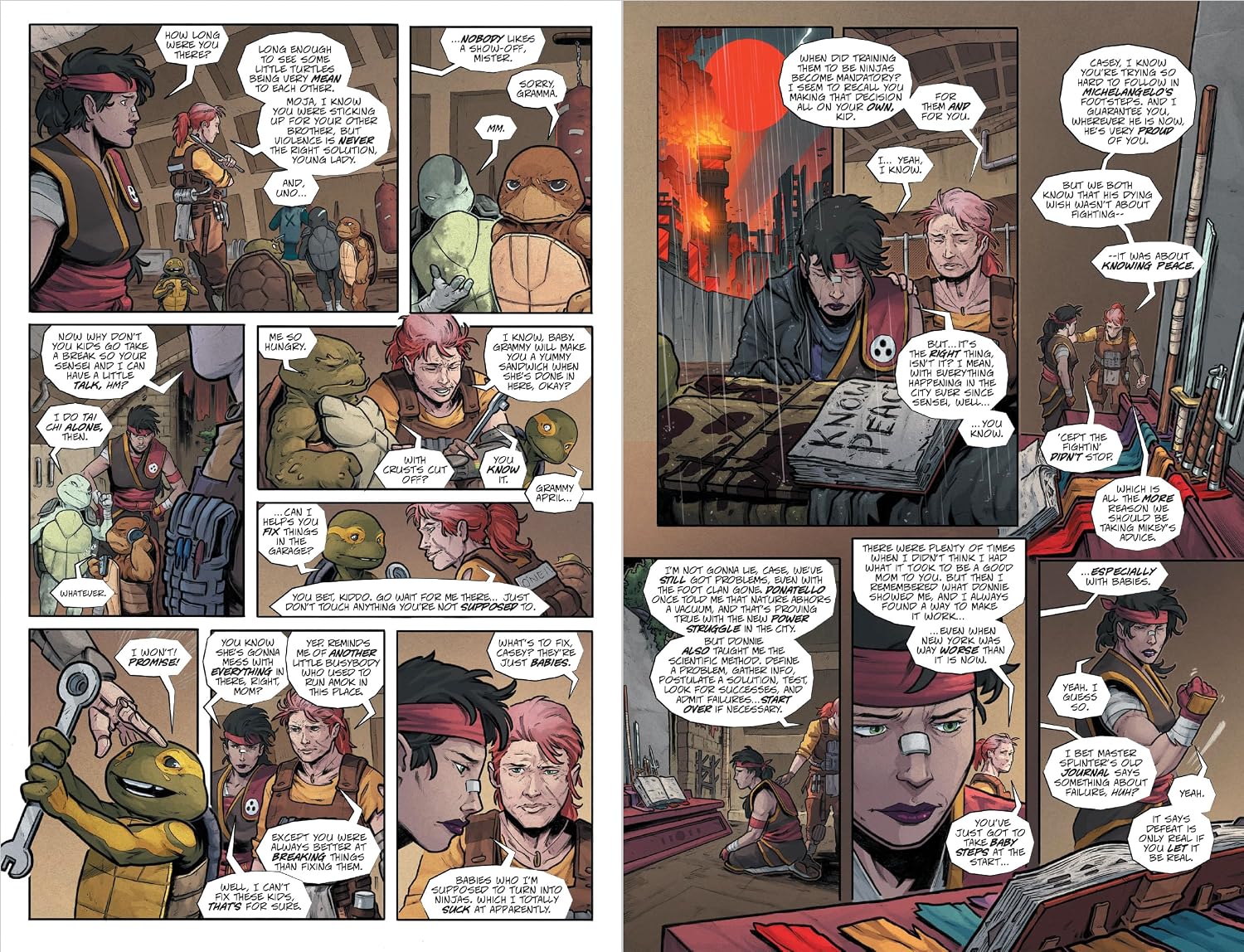Detalle de Teenage Mutant Ninja Turtles: The Last Ronin—Lost Years Graphic Novel