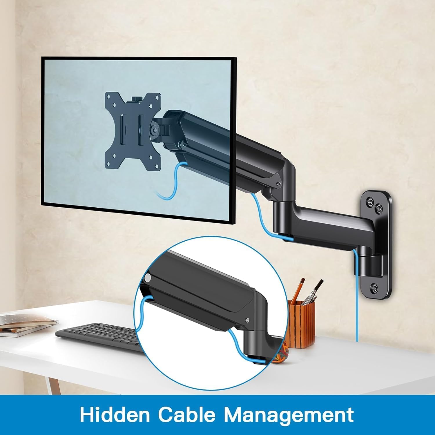 Detalle de HUANUO 17-32 Inch Monitor Wall Mount Bracket for Computer/TV Screens