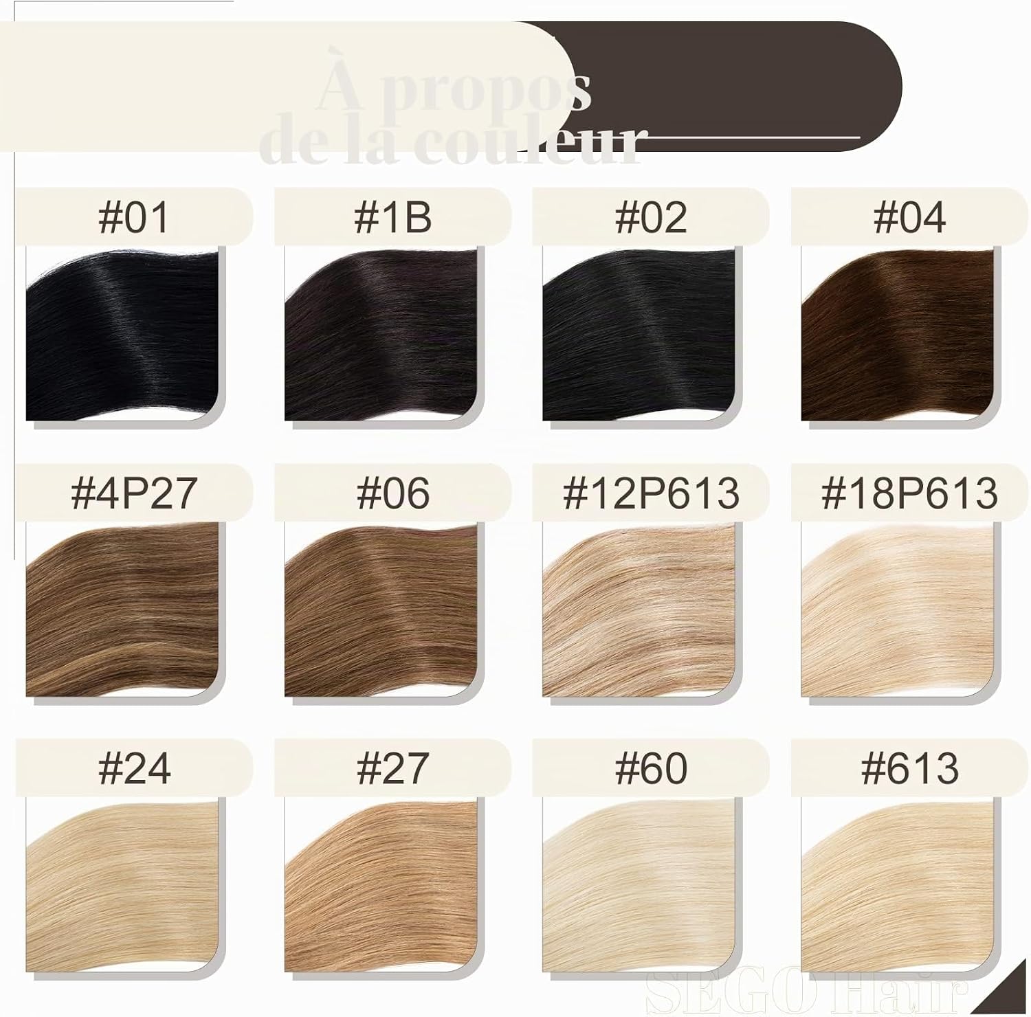 Thumbnail 6 de SEGO Extension Kératine Cheveux Naturel à Chaud 0.5g/Mèche – 200 mèches, 40 cm, Brun Foncé