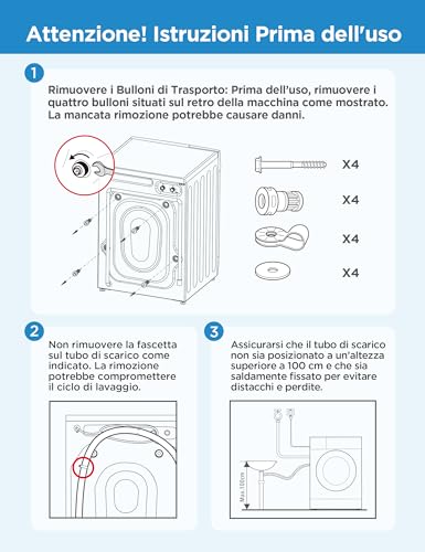 Thumbnail 8 de Midea Lavatrice Slim 7 kg 1200 Giri 40 cm: lavaggio efficiente in spazi ridotti