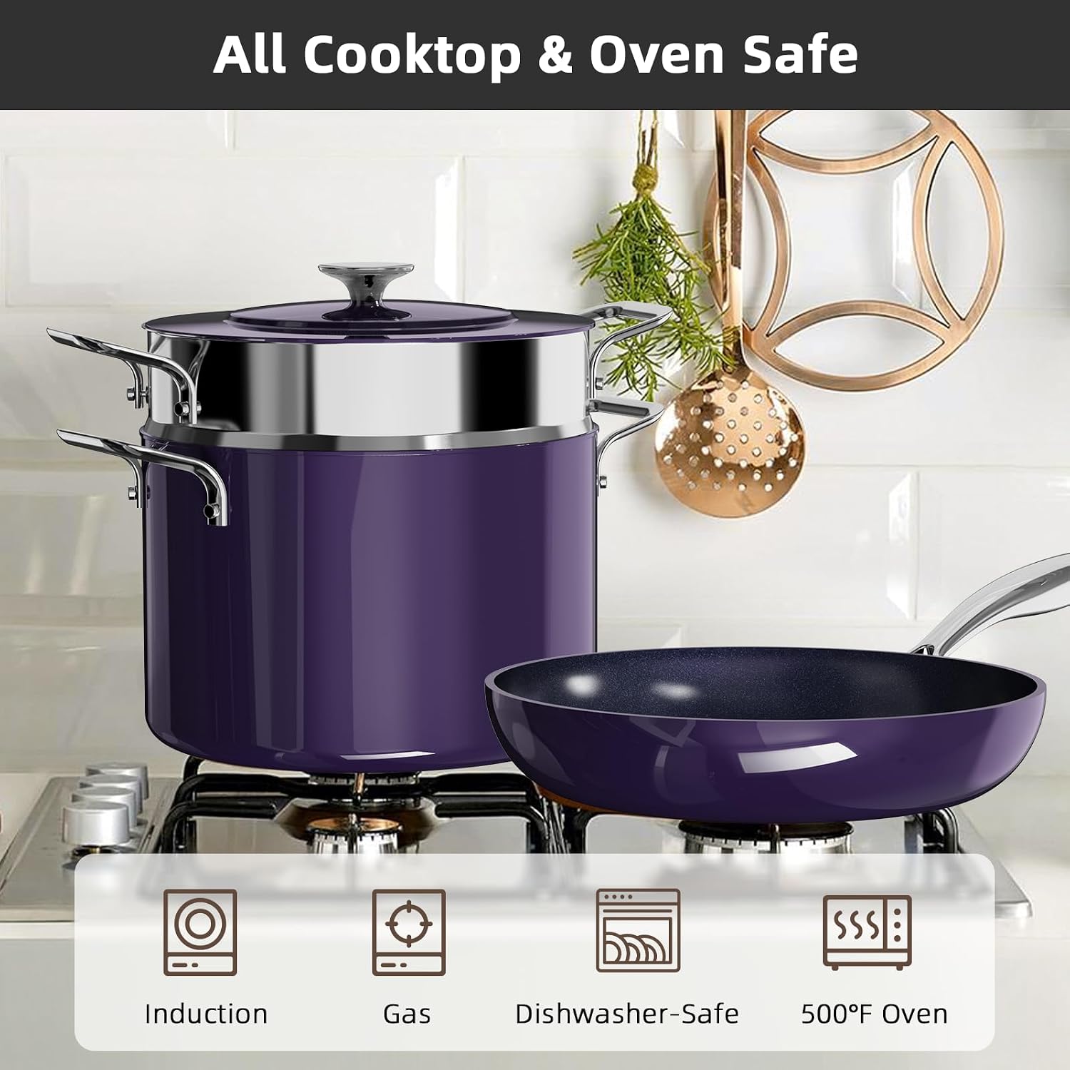 Thumbnail 4 de Nuwave Lux 13pc Cookware Set — Nonstick Ceramic