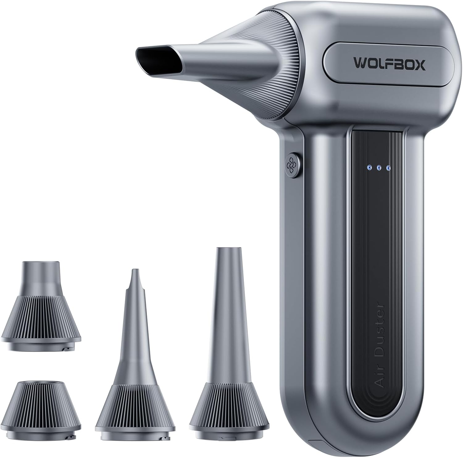 Detalle de WOLFBOX MF70 Compressed Air Duster – 110000RPM, Extended Run Time Edition