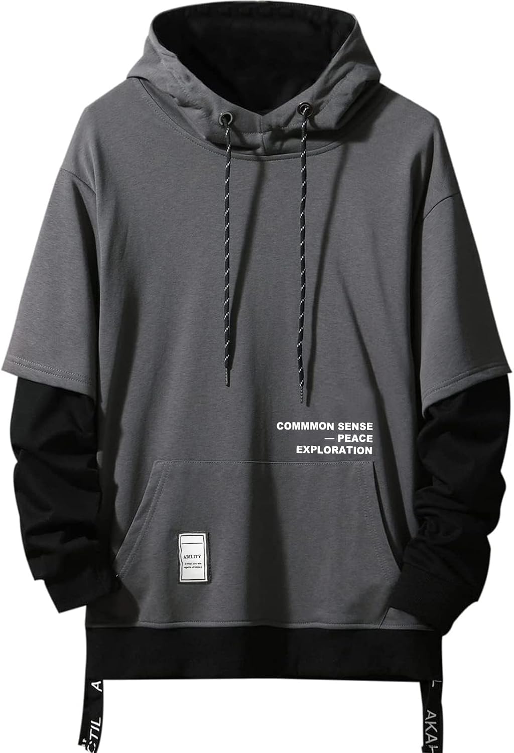 Thumbnail 4 de Moshtashio Kapuzenpullover für Herren Patchwork Hoodie mit Kapuze