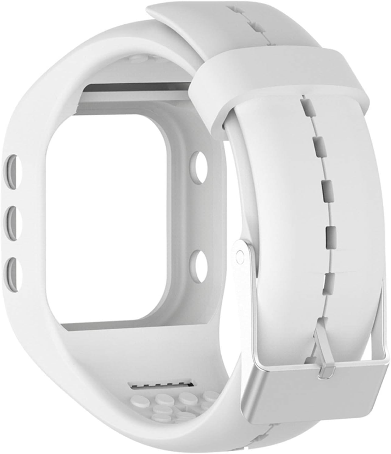 Detalle de Huwokxix Silicone Watch Strap for Polar A300 – Adjustable, Breathable Replacement Band
