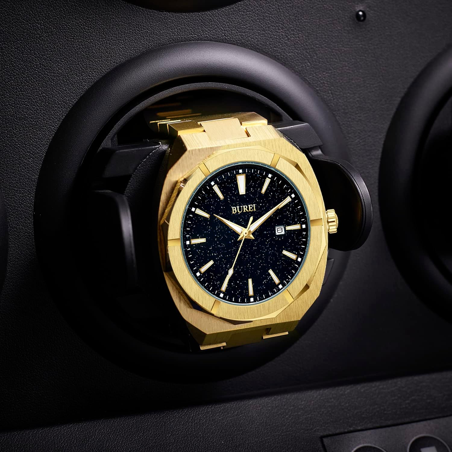 Detalle de BUREI Quartz Montre acier 30M