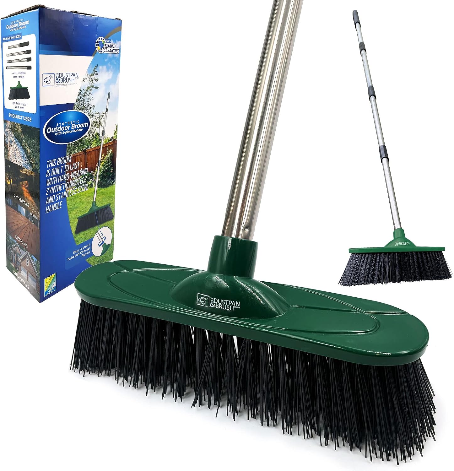 Detalle de TDBS Yard Broom Outdoor Heavy Duty 10