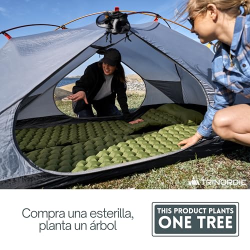 Thumbnail 9 de TRINORDIC Esterilla de acampada hinchable ultraligera con almohada