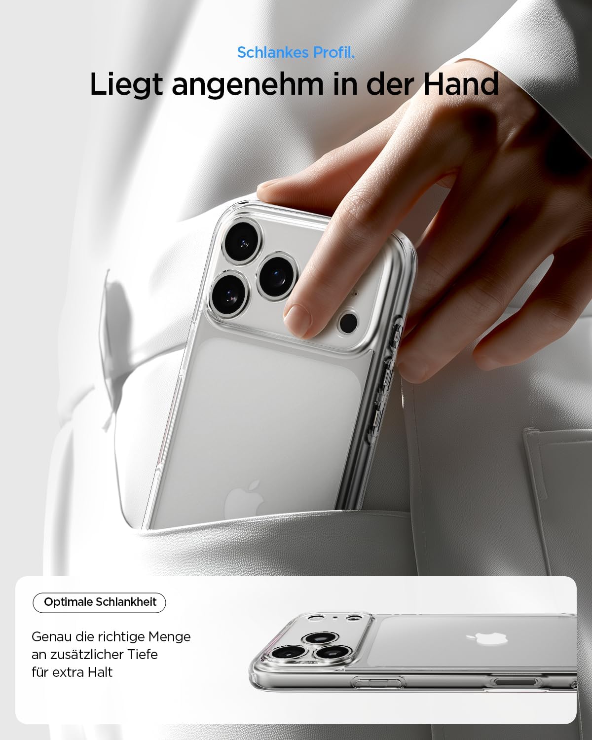 Thumbnail 6 de Spigen Ultra-Hybrid Schutzhülle für iPhone 17 Pro Max – kristallklar, vergilbungsresistent, mit Air Cushion