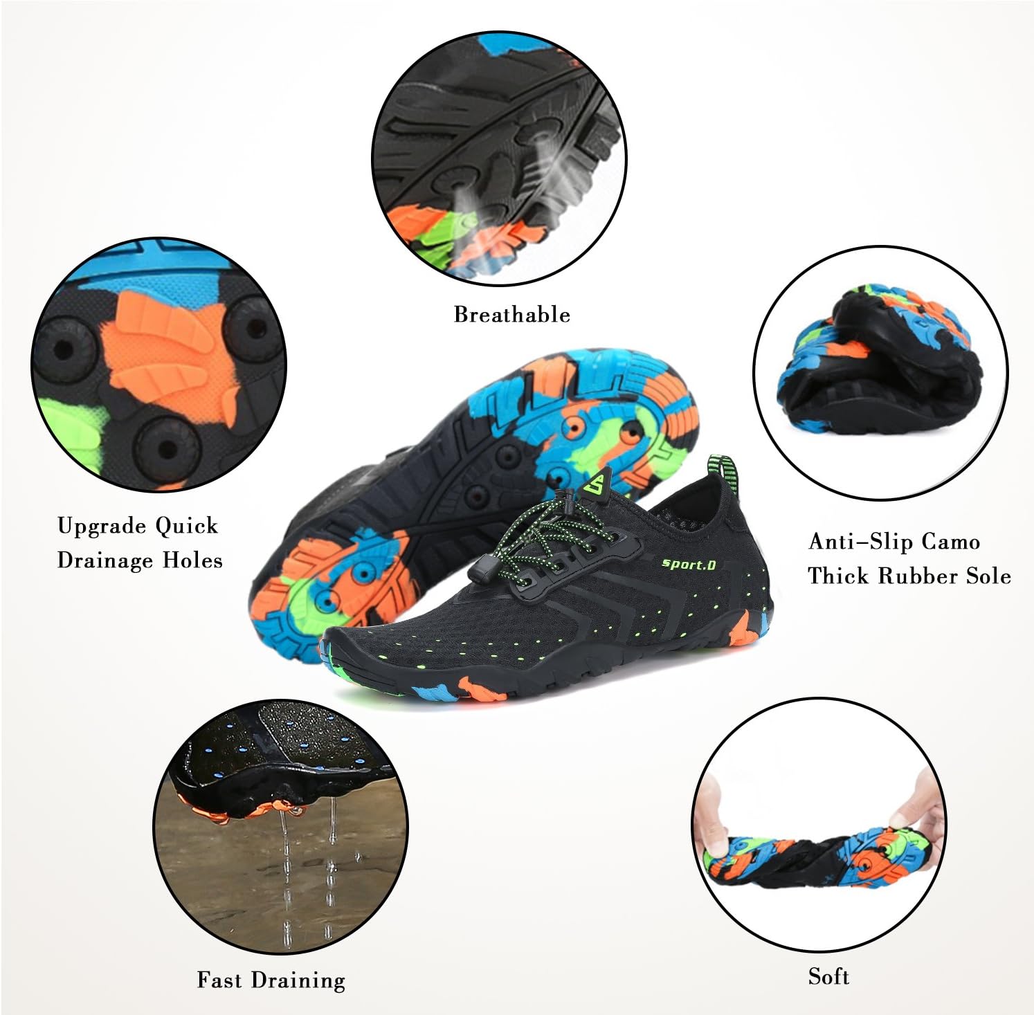 Thumbnail 4 de Saguaro Chaussures Aquatiques Femmes – Chaussure d’eau légère et rapide à sécher