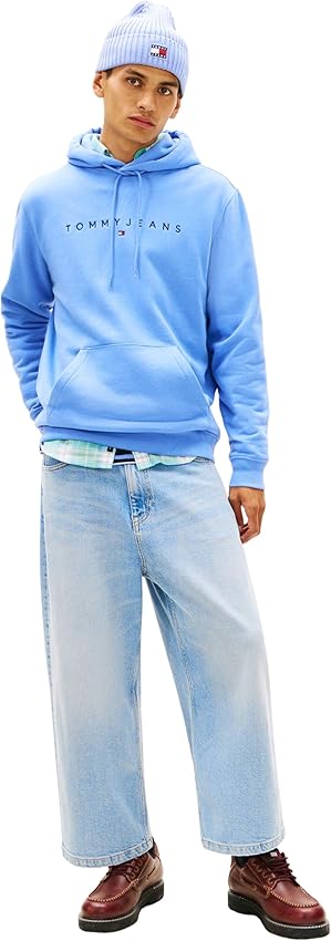 Thumbnail 3 de Tommy Jeans TJM REG Linear Logo Hoodie Sudadera azul XXL