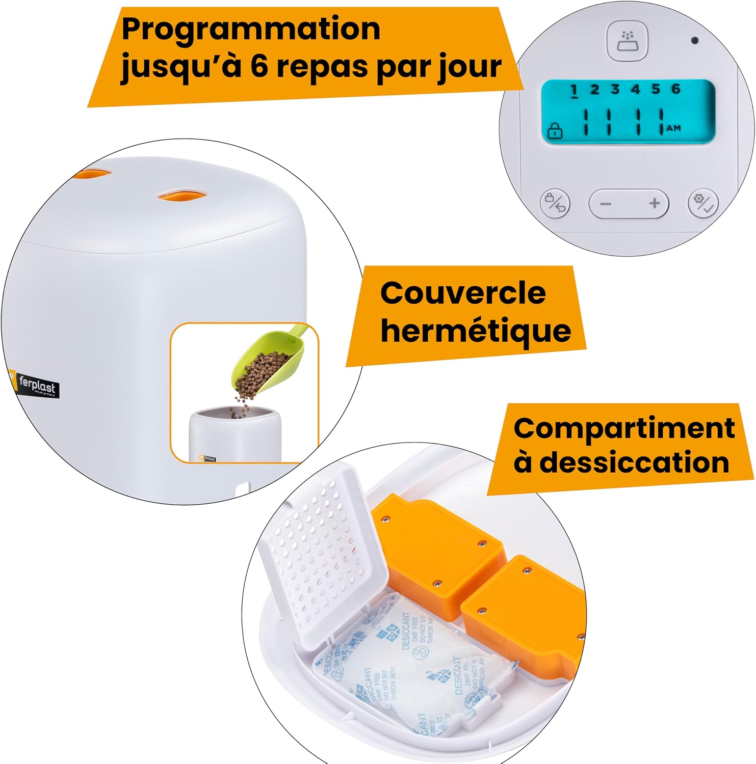 Detalle de Ferplast Risto Pet distributeur croquettes 4 L