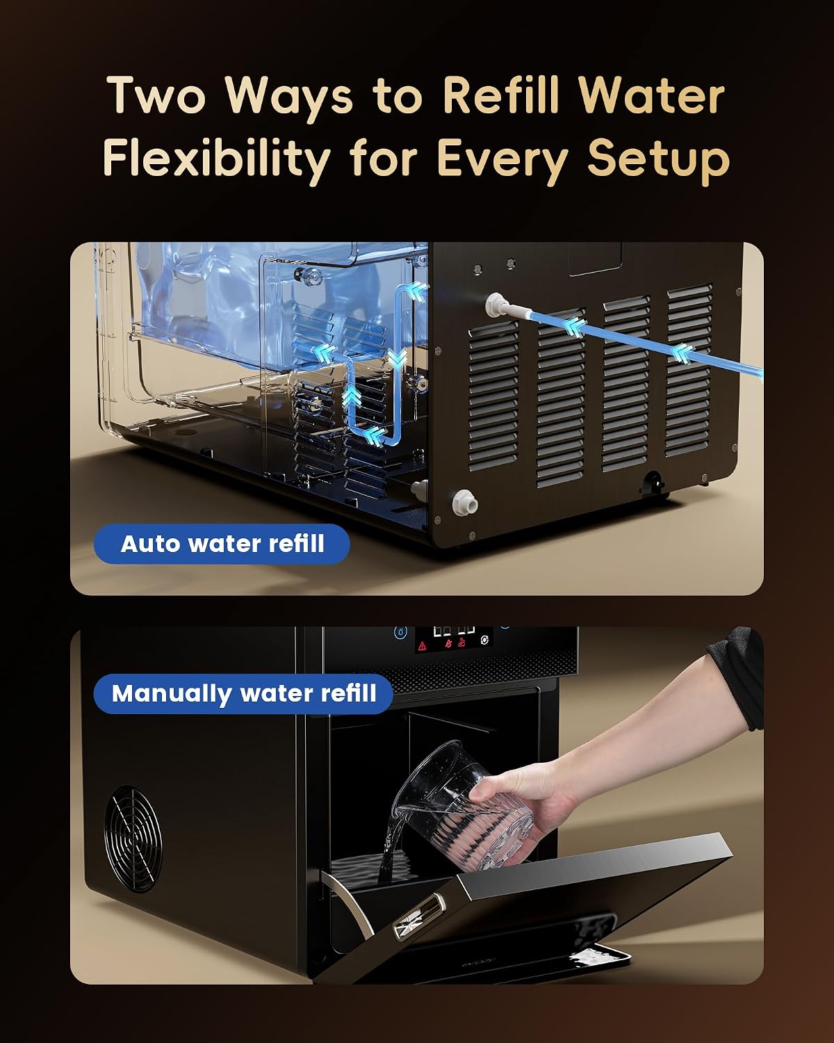 Detalle 2 de ecozy IM-BM401C Vaultico Max 2-Inch Clear Ice Ball Maker, 144/Day