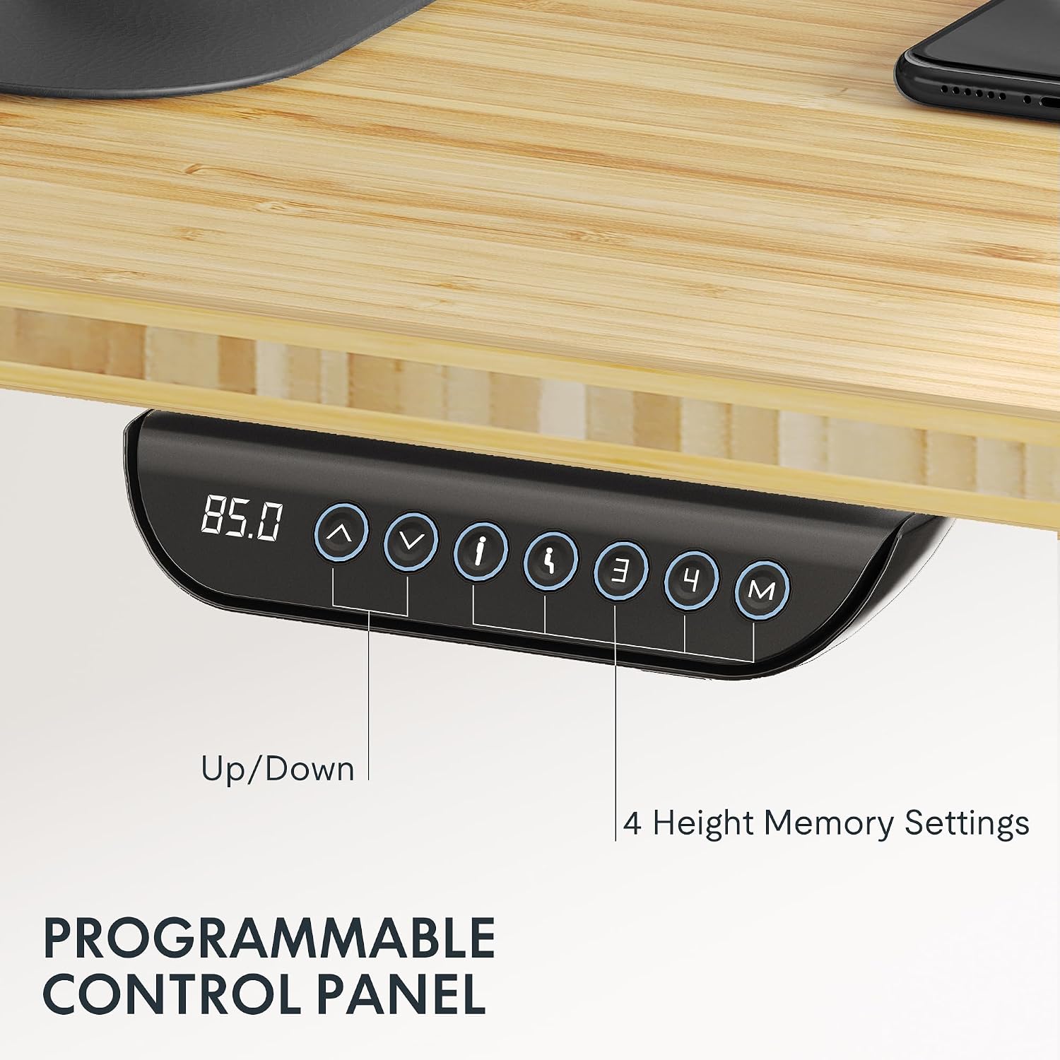 Detalle 2 de FLEXISPOT Standing Desk, Bamboo