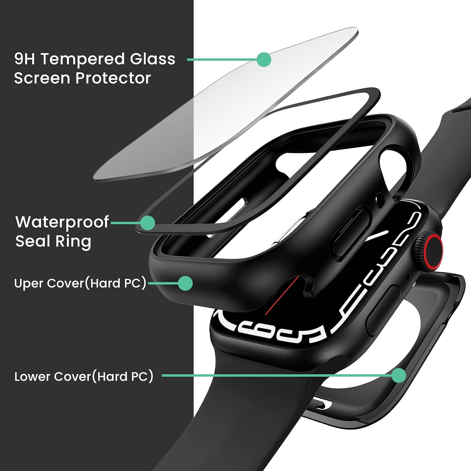 Thumbnail 2 de Goton 3-in-1 Waterproof Case for Apple Watch 44mm