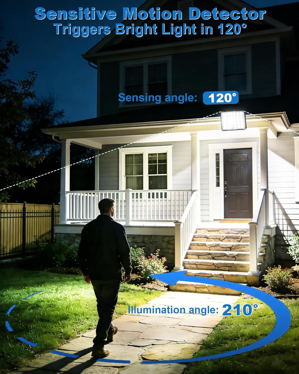 Thumbnail 3 de Luci Solari da Esterno con pannello separabile, 3600mAh e 4 modalità + telecomando