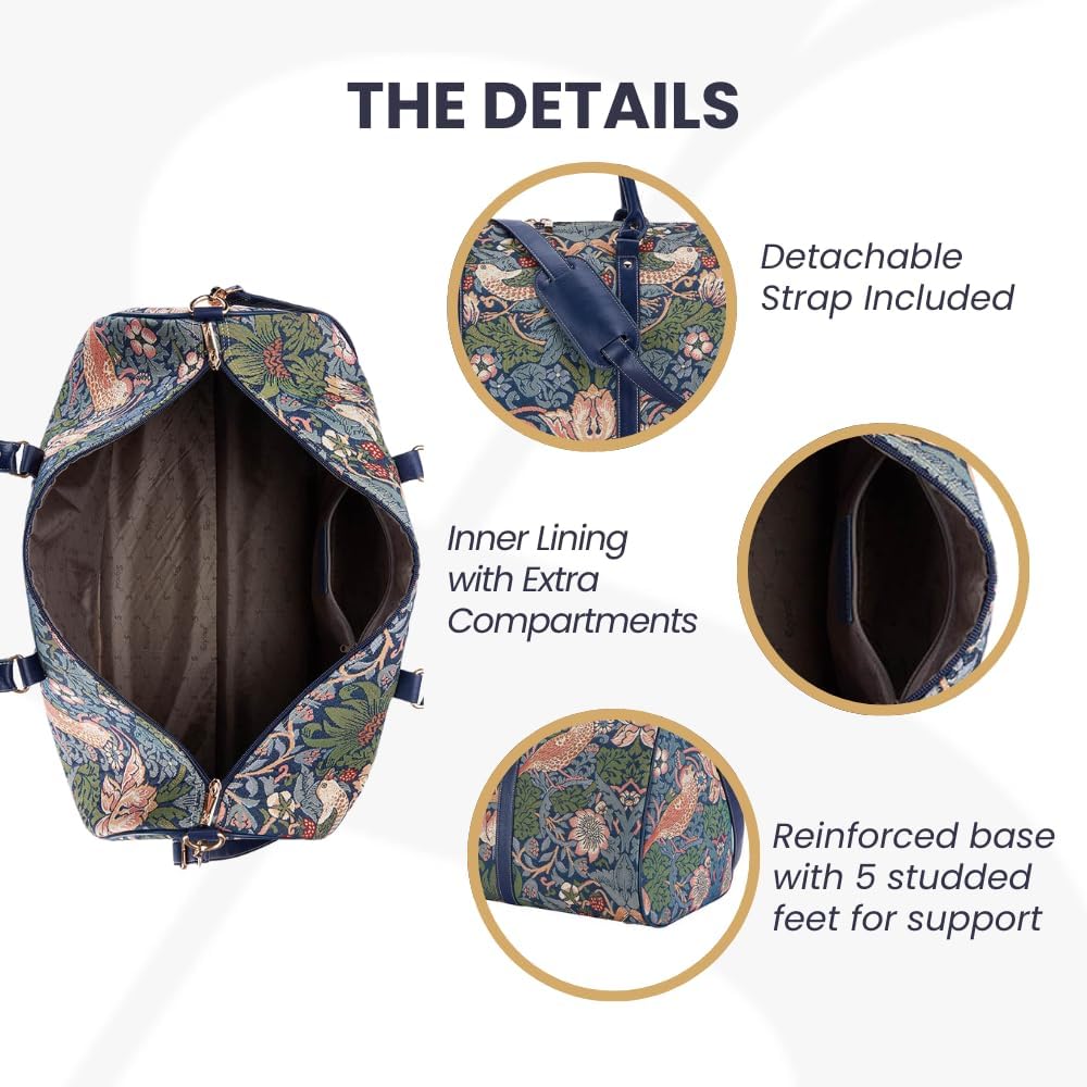 Thumbnail 3 de Signare William Morris Tapestry Duffel Bag – Large Weekender
