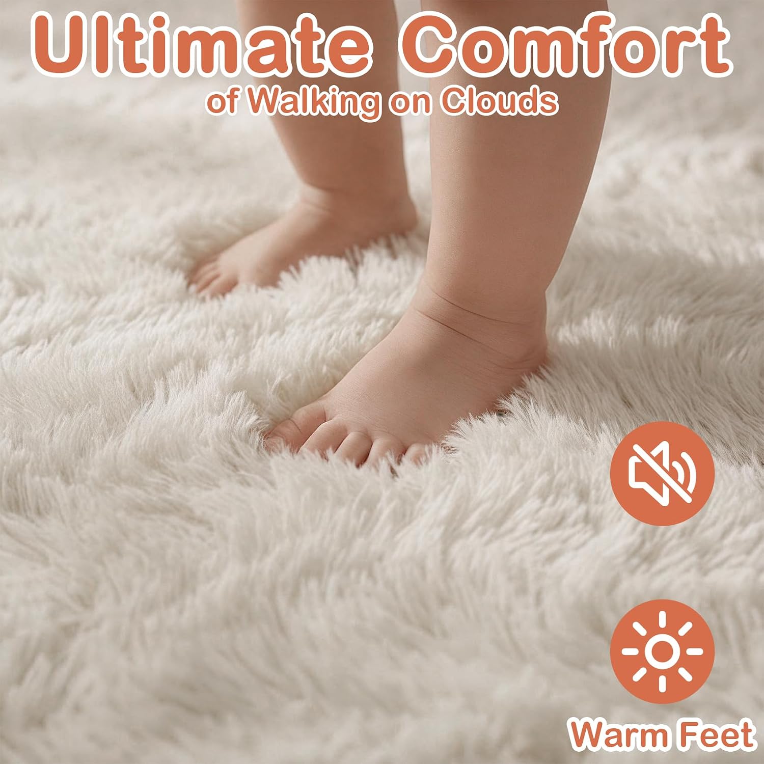 Detalle de PAGISOFE Shaggy Runner Rug 2' x 6