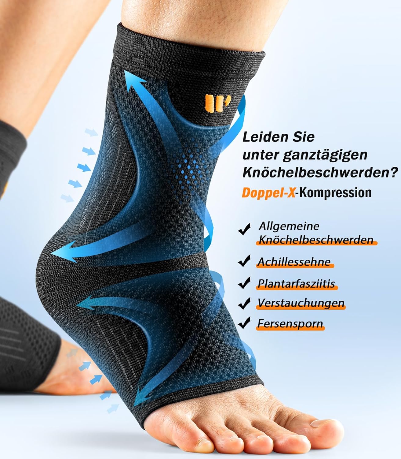 Thumbnail 1 de WHCOOL Knöchelbandage 3D Netz XL
