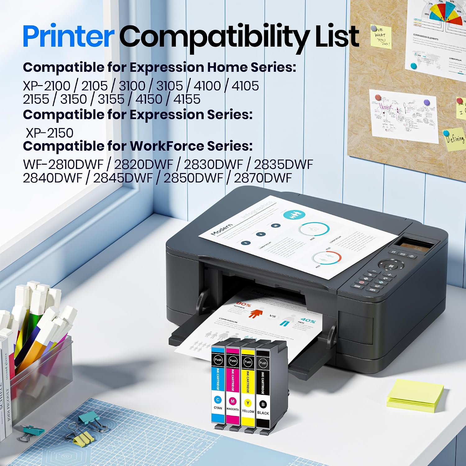 Detalle 2 de Gureef 604XL Ink Cartridges 4-Pack 🖨