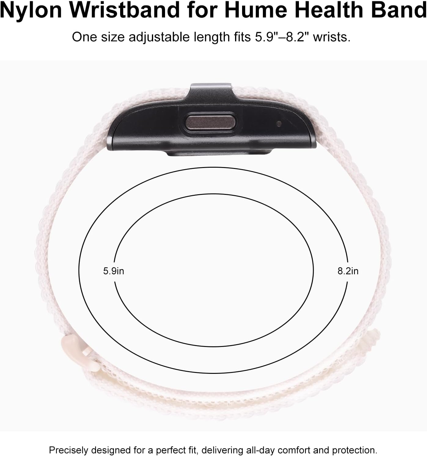 Thumbnail 3 de ZOOROO Nylon Loop Sport Replacement Bands for Hume Health Band (adjustable breathable wrist strap)