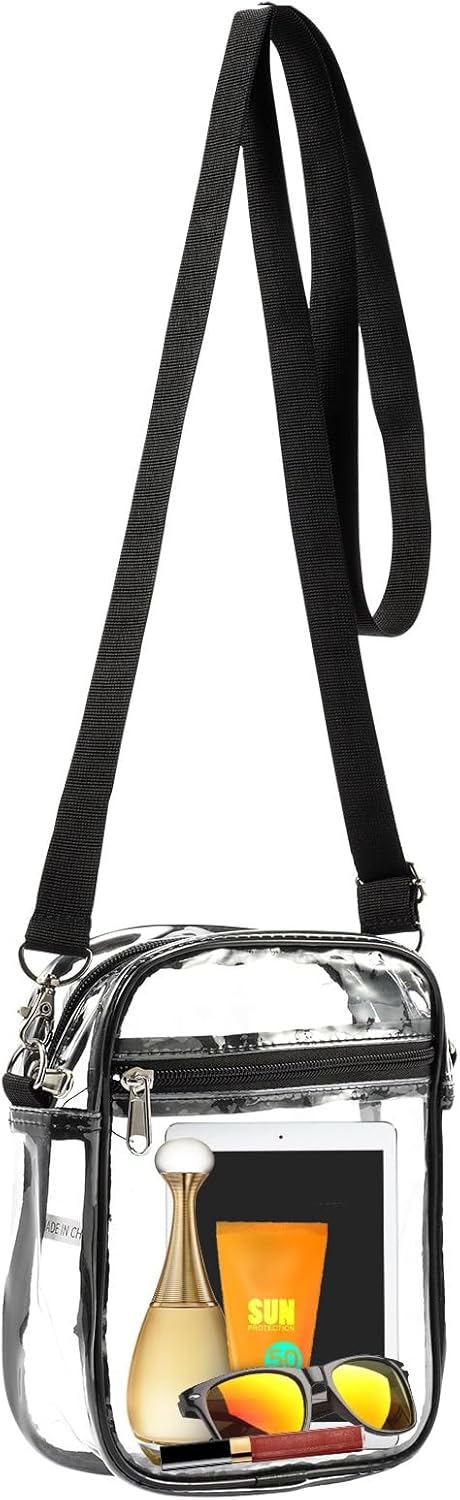 Thumbnail 6 de Yizerel 2 Pack Clear Crossbody Bags – Stadium Approved with Front Pocket