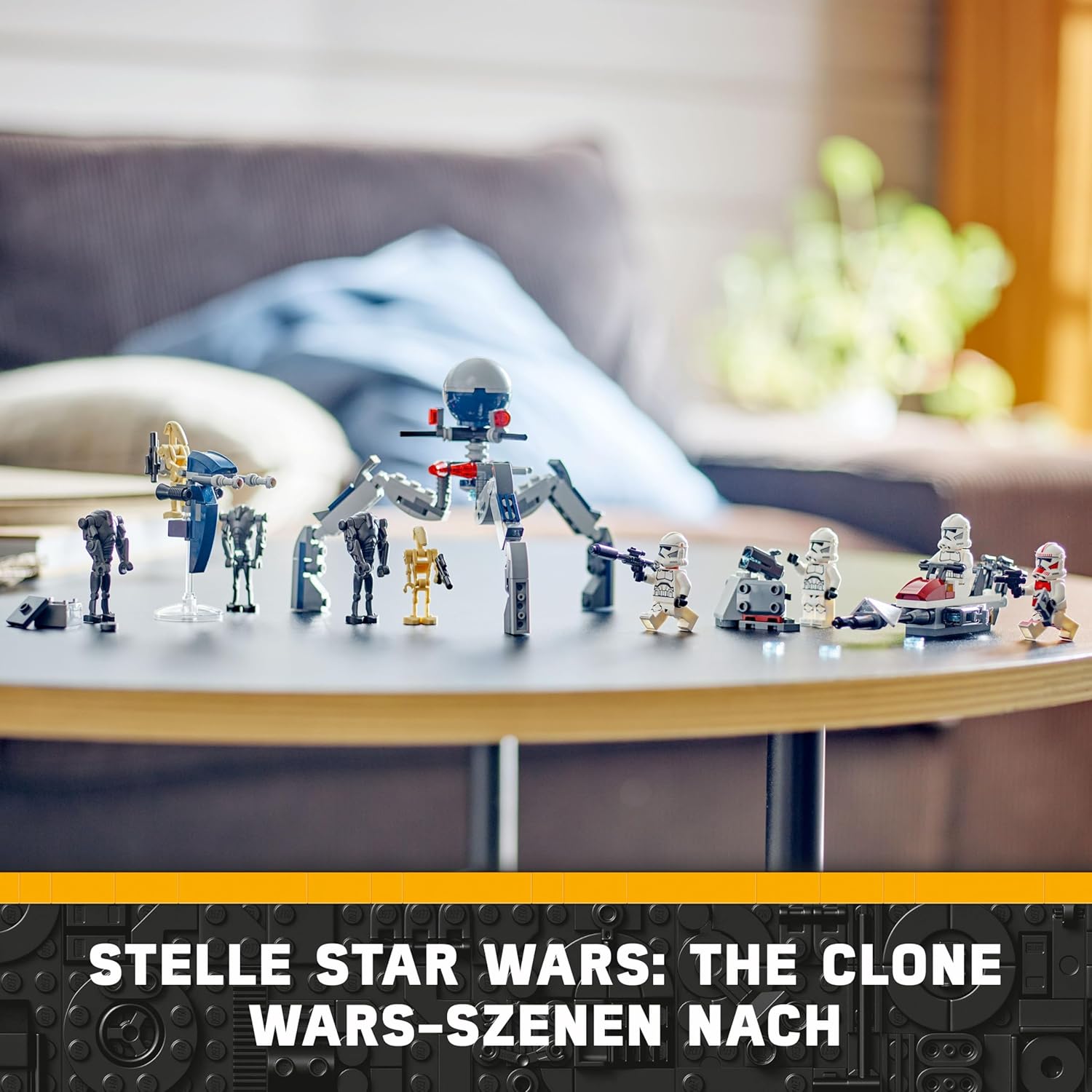 Thumbnail 5 de LEGO Star Wars 75372 Clone Trooper & Battle Droid Battle Pack – inkl. 4 Minifiguren, 5 Droiden und Speeder Bike