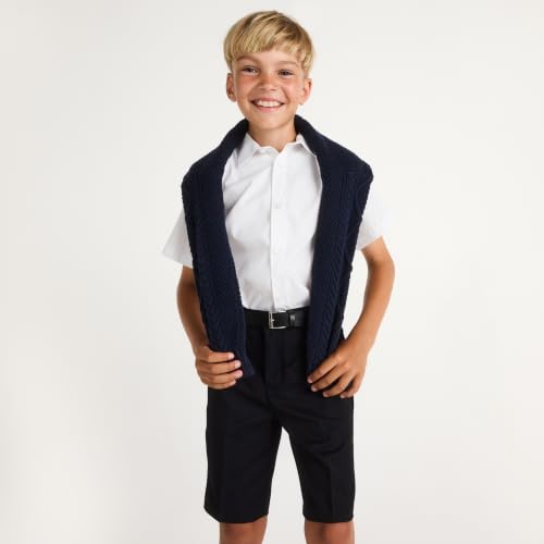 Detalle de Amazon Essentials Boys' School Uniform Shorts, Pack of 2 (Black, 7-8 Years)
