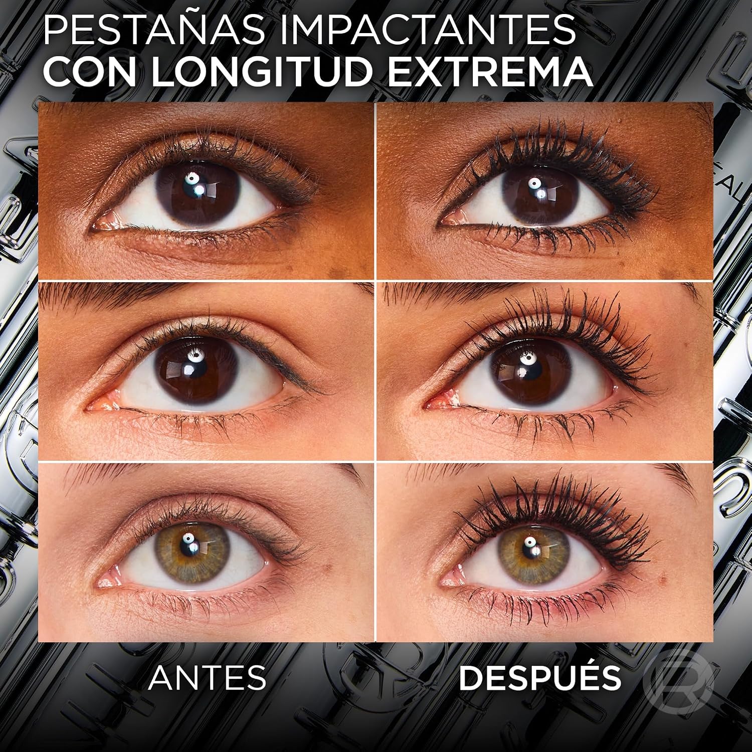 Detalle de L'Oréal Paris Telescopic Extensionist: Máscara de Pestañas con Alargamiento y Modelador (9,9 ml)