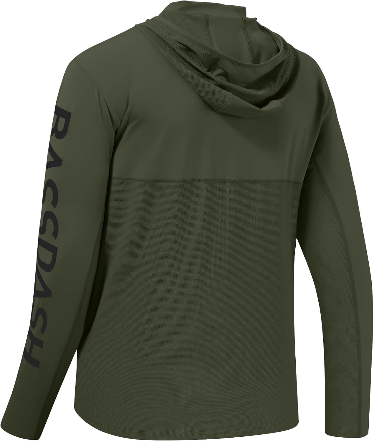 Detalle de BASSDASH UPF 50+ Men's UV Sun Protection Long Sleeve Performance Fishing Hoodie
