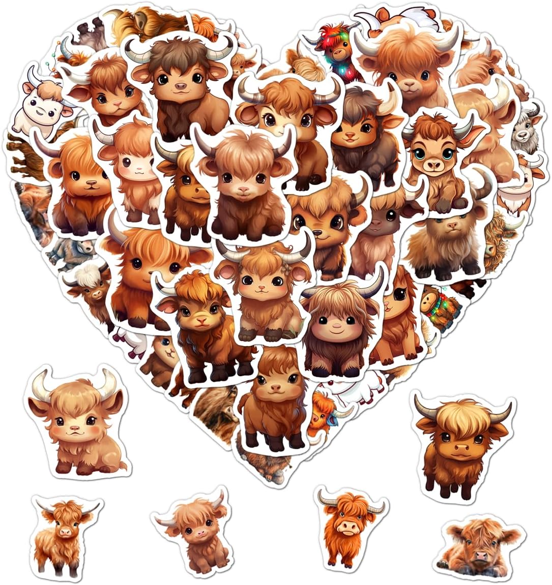 Detalle de Cow Stickers, 50-Piece Pack