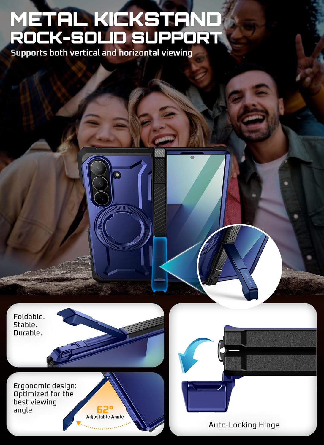 Thumbnail 6 de SUPCASE Samsung Galaxy Z Fold 7 Rugged Case with Kickstand